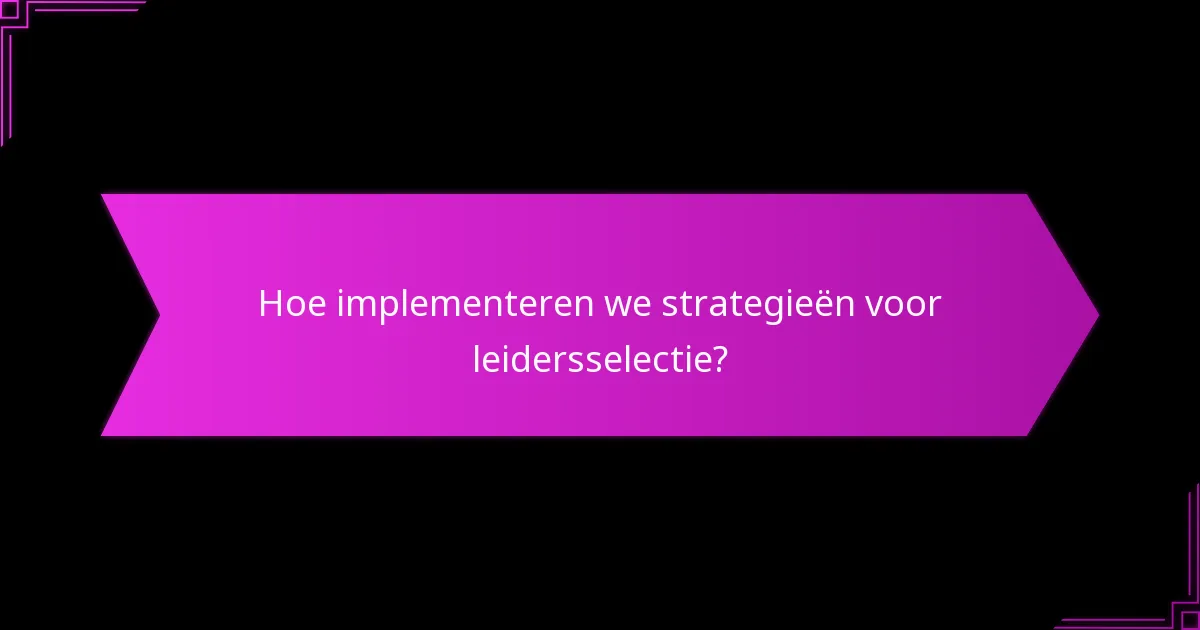 Hoe kunnen leiders synergie met elkaar bereiken?