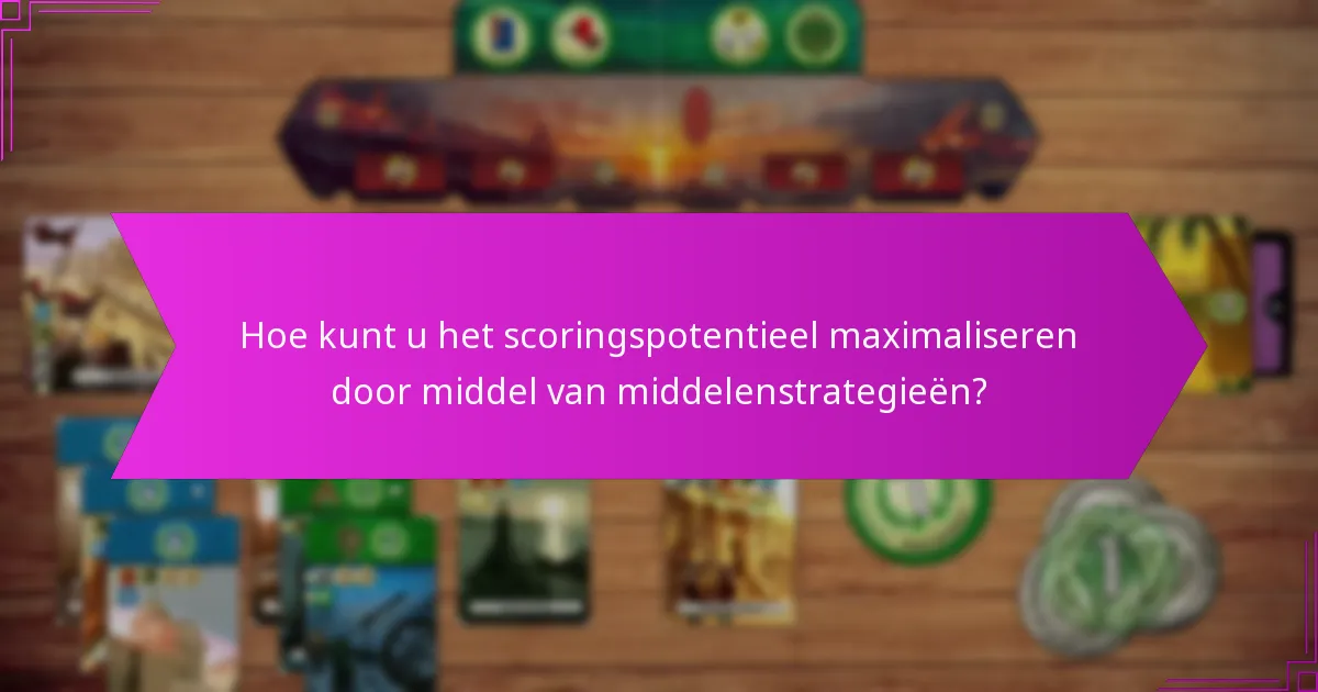 Hoe kunt u het scoringspotentieel maximaliseren door middel van middelenstrategieën?