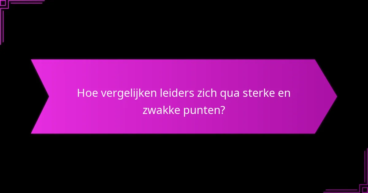Welke kaarten synergiseren het beste met elke leider?